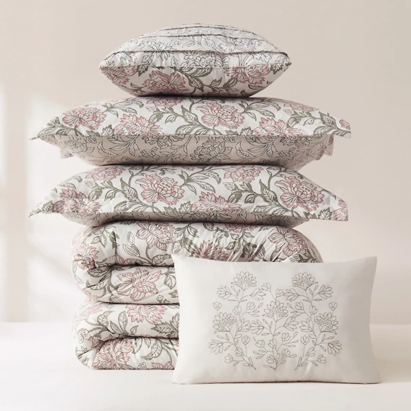 Zara Misty Rose -pc. Full/Queen Comforter Set