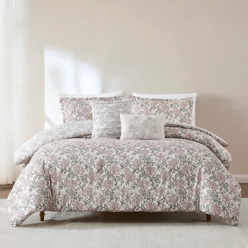 Zara Misty Rose 5-pc. King Comforter Set