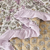Lola Quilted Floral 3-pc. Full/Queen Comforter Set