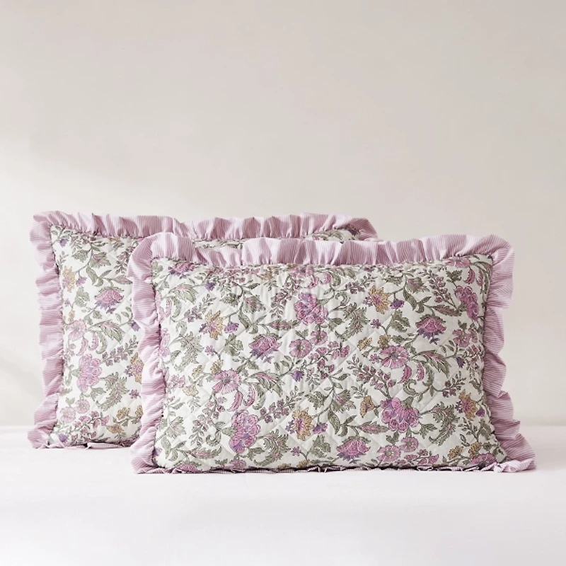 Lola Quilted Floral 3-pc. Full/Queen Comforter Set