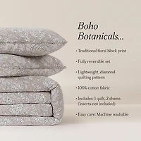 Zara Quilted Rose 3-pc. King Comforter Set