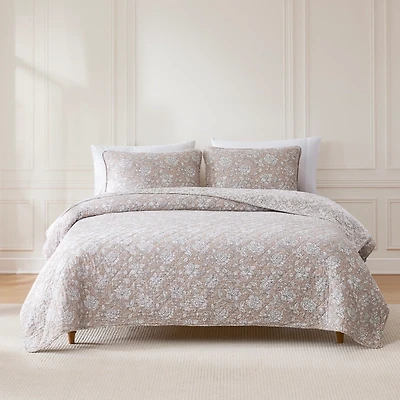 Zara Quilted Rose 3-pc. Full/Queen Comforter Set