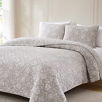 Zara Quilted Rose 3-pc. Full/Queen Comforter Set