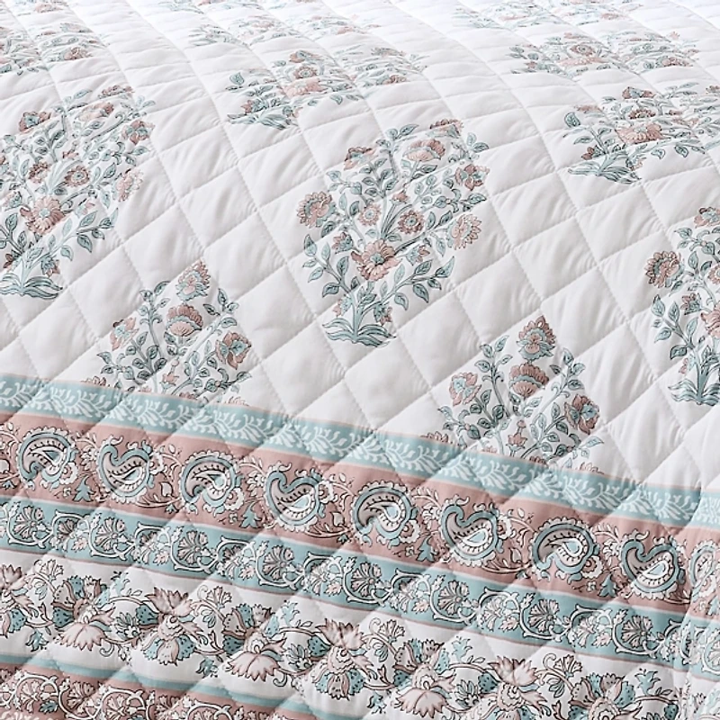 Sofia Bouquet Reversible 6-pc. King Quilt Set