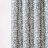 Zara Blue Floral Shower Curtain