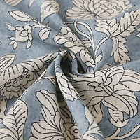 Zara Blue Floral Shower Curtain