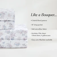 Suzette Floral 6-pc. Queen Sheet Set
