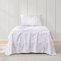 Mauve Peony Toile 4-pc. Twin Sheet Set
