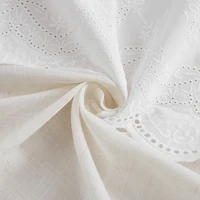 Ivory Embroidery Scalloped Valance