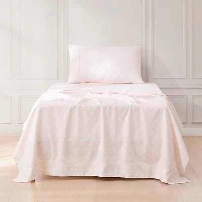 Peach Damask 4-pc. Twin Sheet Set