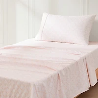 Peach Damask 4-pc. Twin Sheet Set