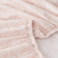 Peach Damask 4-pc. Twin Sheet Set