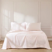 Peach Damask 6-pc. King Sheet Set
