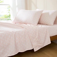 Peach Damask 6-pc. King Sheet Set