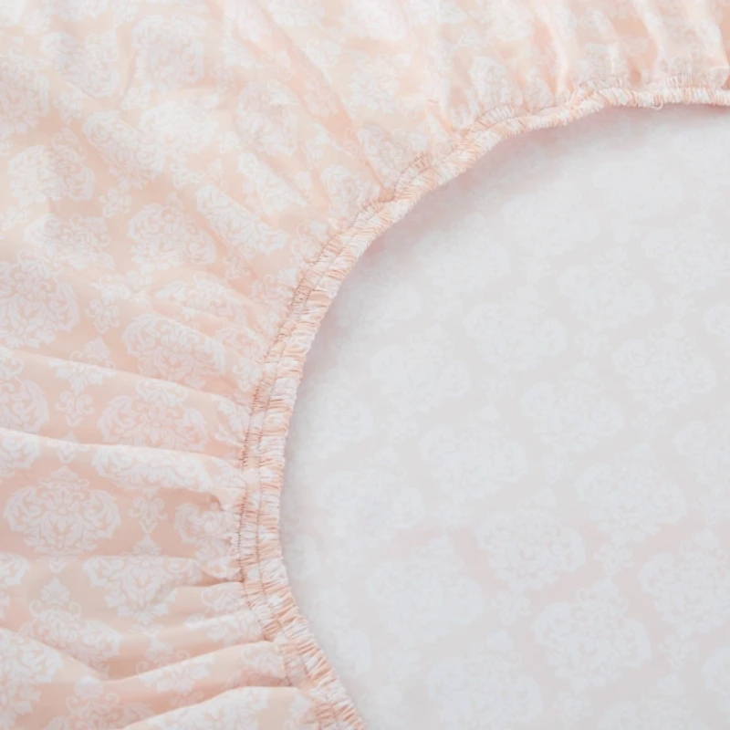 Peach Damask 6-pc. King Sheet Set