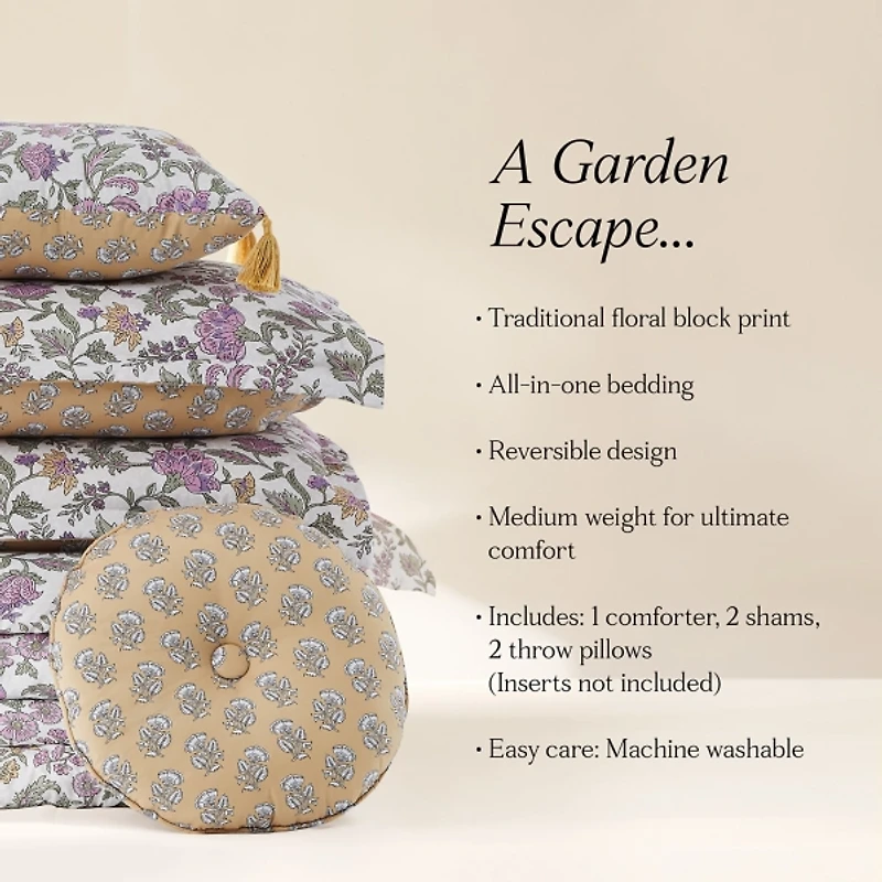 Lola Floral 5-pc. Full/Queen Comforter Set