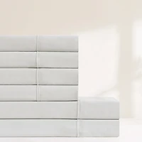 Solid Light Gray Verona 6-pc. Queen Sheet Set
