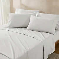 Solid Light Gray Verona 6-pc. King Sheet Set