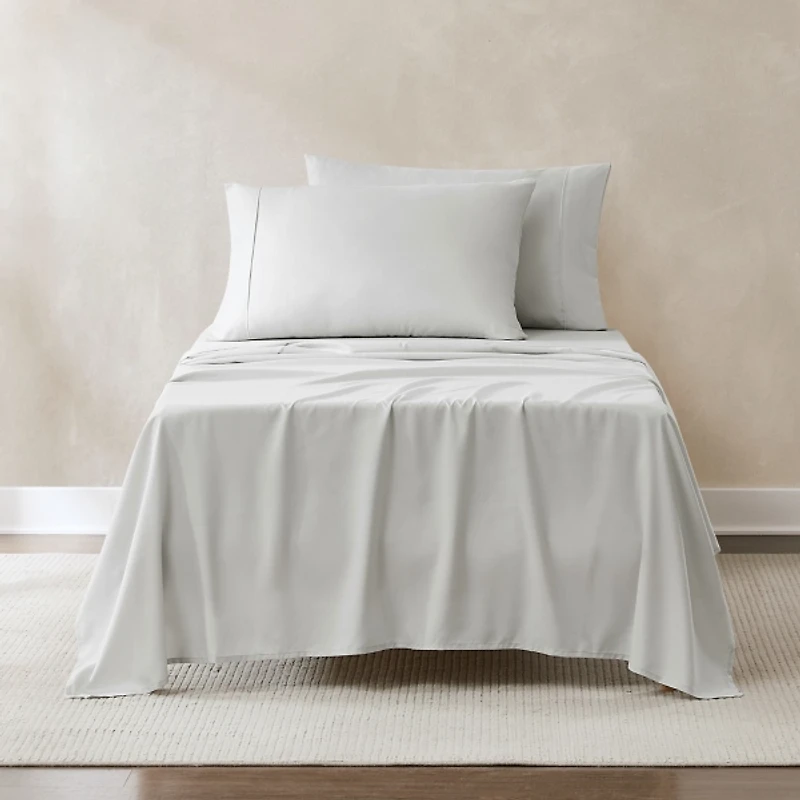 Solid Light Gray Verona 4-pc. Twin Sheet Set