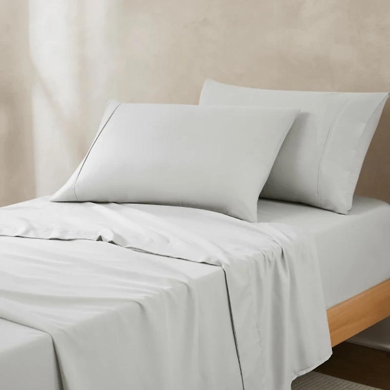 Solid Light Gray Verona 4-pc. Twin Sheet Set