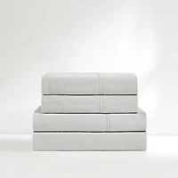 Solid Light Gray Verona 4-pc. Twin Sheet Set