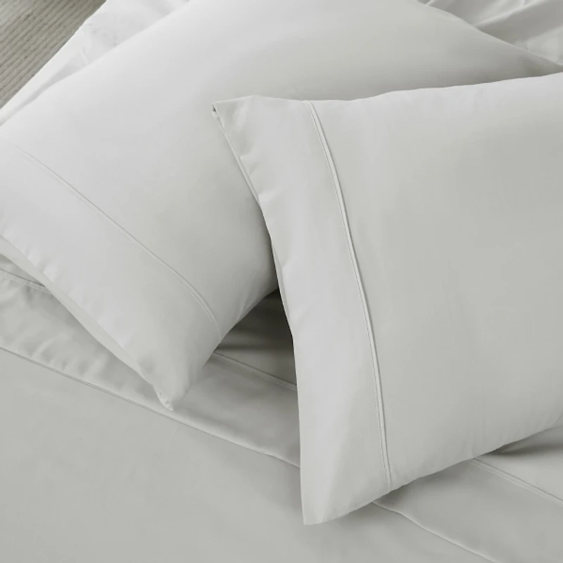 Solid Light Gray Verona 4-pc. Twin Sheet Set