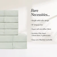 Solid Sage Verona 6-pc. Full Sheet Set