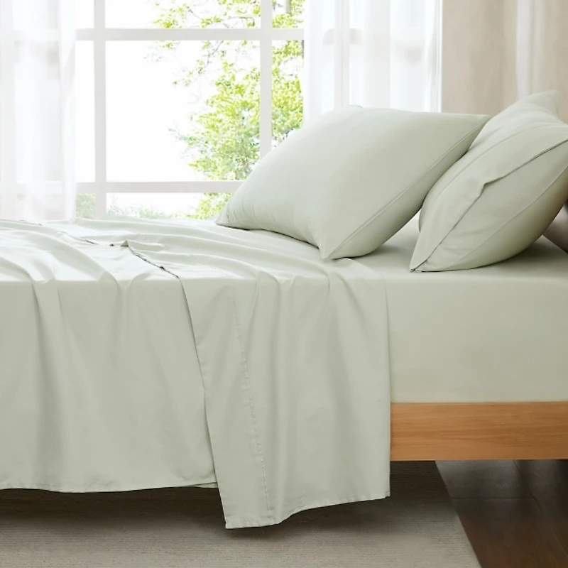 Solid Sage Verona 4-pc. Twin Sheet Set