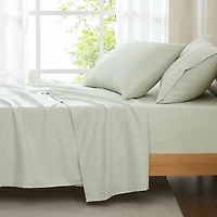 Solid Sage Verona 4-pc. Twin Sheet Set