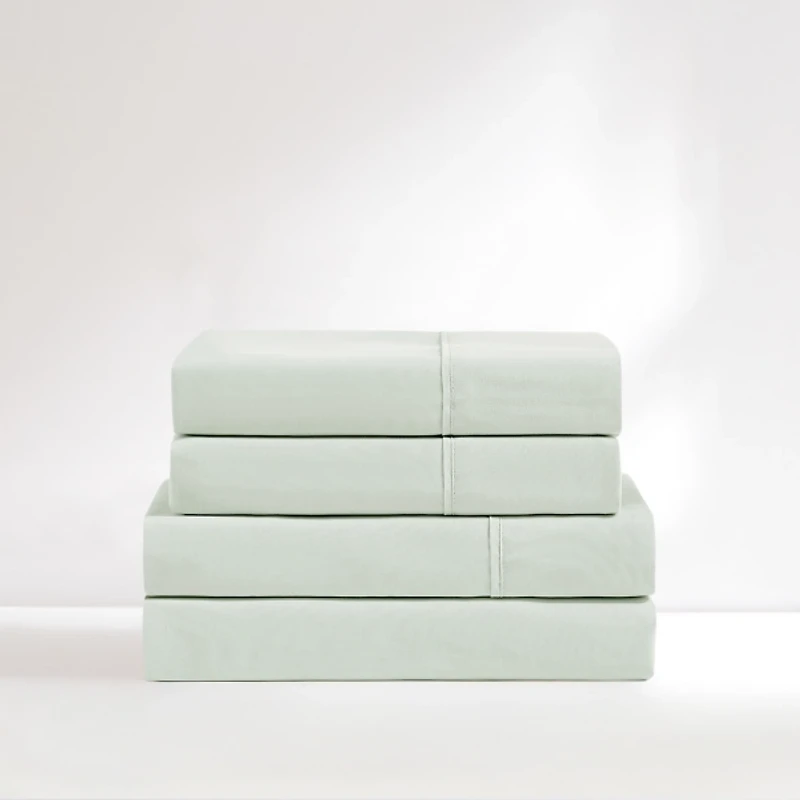 Solid Sage Verona 4-pc. Twin Sheet Set