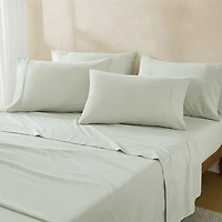 Solid Sage Verona 6-pc. Queen Sheet Set