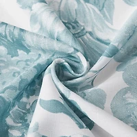 Blue Bird and Hydrangea Toile Shower Curtain