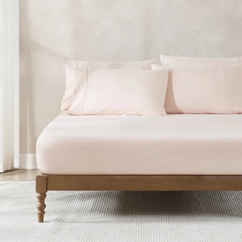 Solid Peach Verona 6-pc. Full Sheet Set