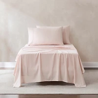 Solid Peach Verona 4-pc. Twin Sheet Set