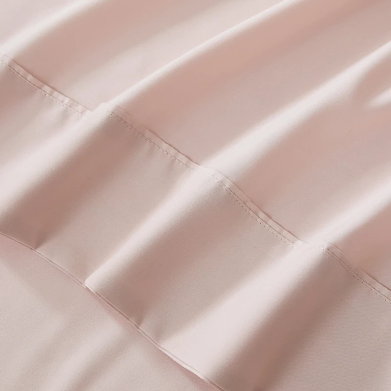 Solid Peach Verona 4-pc. Twin Sheet Set
