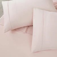Solid Peach Verona 4-pc. Twin Sheet Set