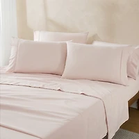 Solid Peach Verona 6-pc. King Sheet Set
