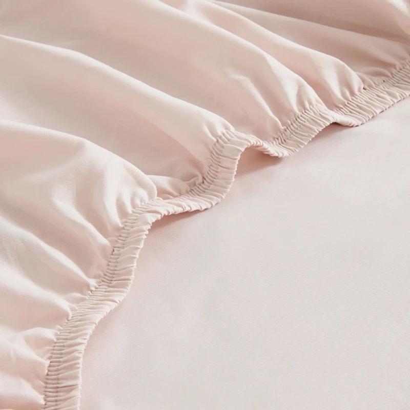 Solid Peach Verona 6-pc. King Sheet Set