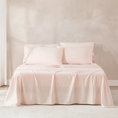 Solid Peach Verona 6-pc. Queen Sheet Set