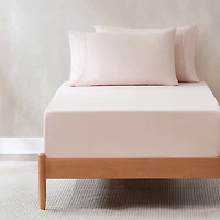 Solid Peach Verona 4-pc. Twin Sheet Set