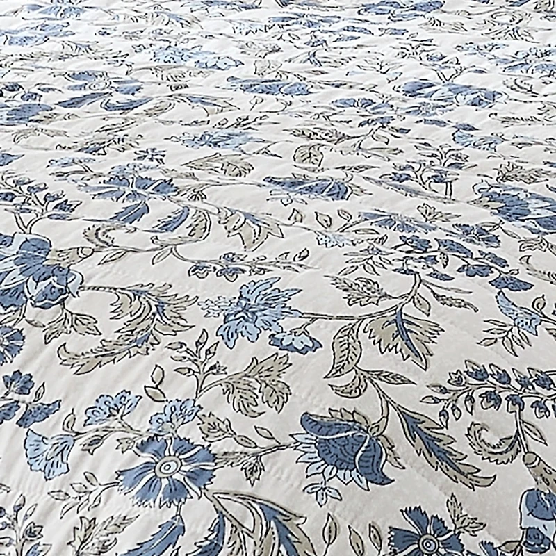 Lillian Floral Reversible 6-pc. Queen Quilt Set