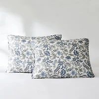 Lillian Floral Reversible 6-pc. Queen Quilt Set