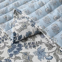 Lillian Floral Reversible 6-pc. King Quilt Set