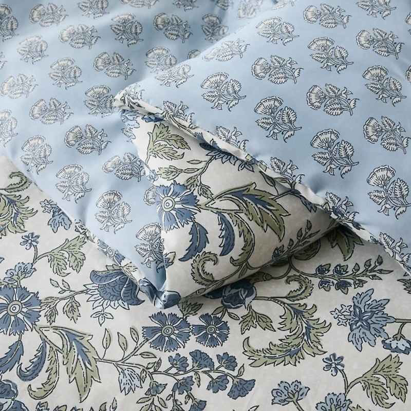 Lillian Floral Reversible 3-pc. King Comforter Set