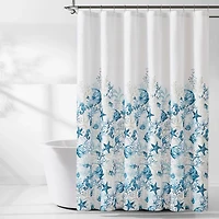 Watercolor Sea Life Shower Curtain