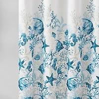 Watercolor Sea Life Shower Curtain