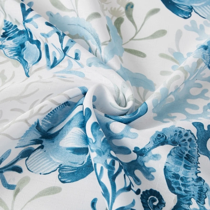 Watercolor Sea Life Shower Curtain