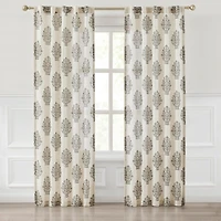 Sofia Floral Bouquet Curtain Panel Set, 84 in.