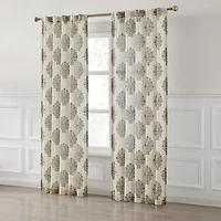 Sofia Floral Bouquet Curtain Panel Set, 84 in.