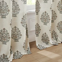 Sofia Floral Bouquet Curtain Panel Set, 84 in.